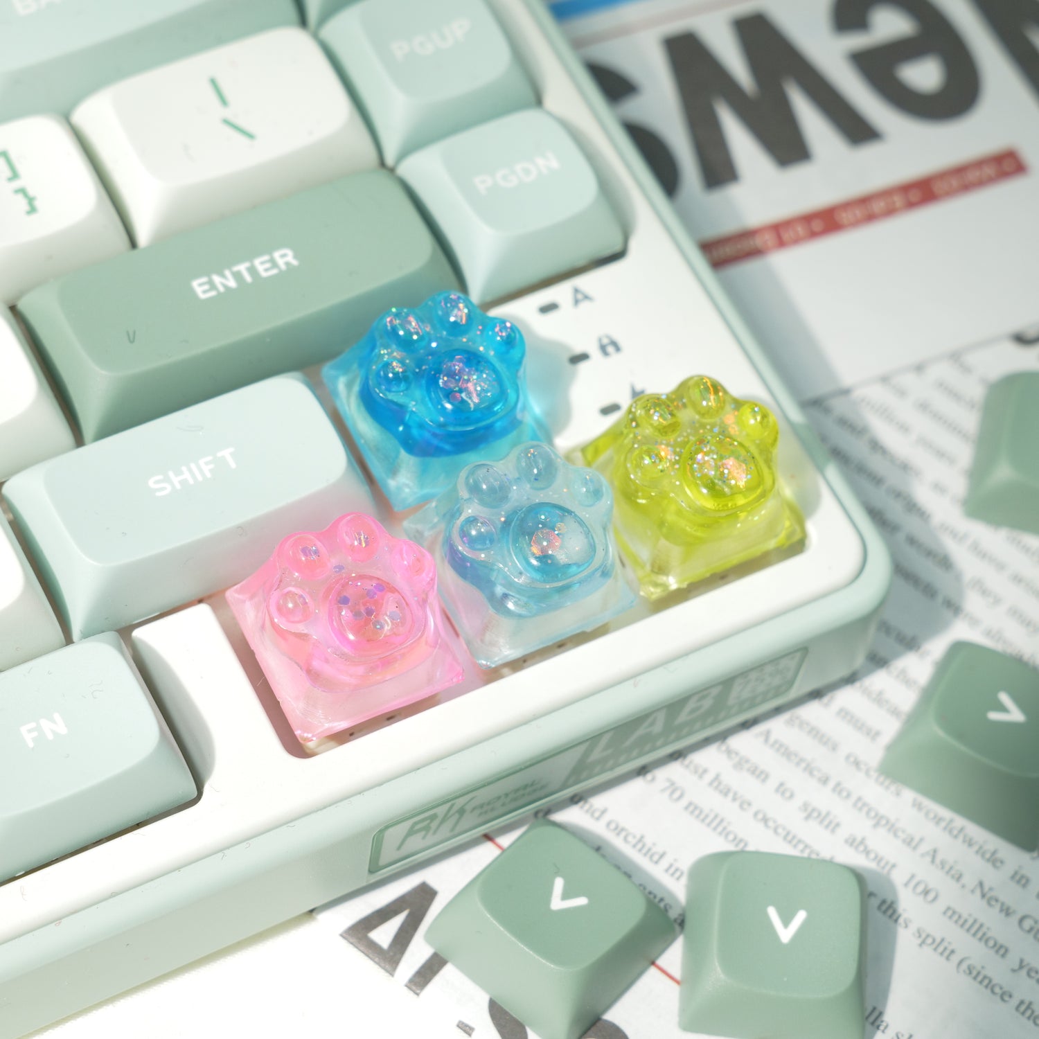 Enter the Enchanted Realm of Crystal Garden Keycaps!