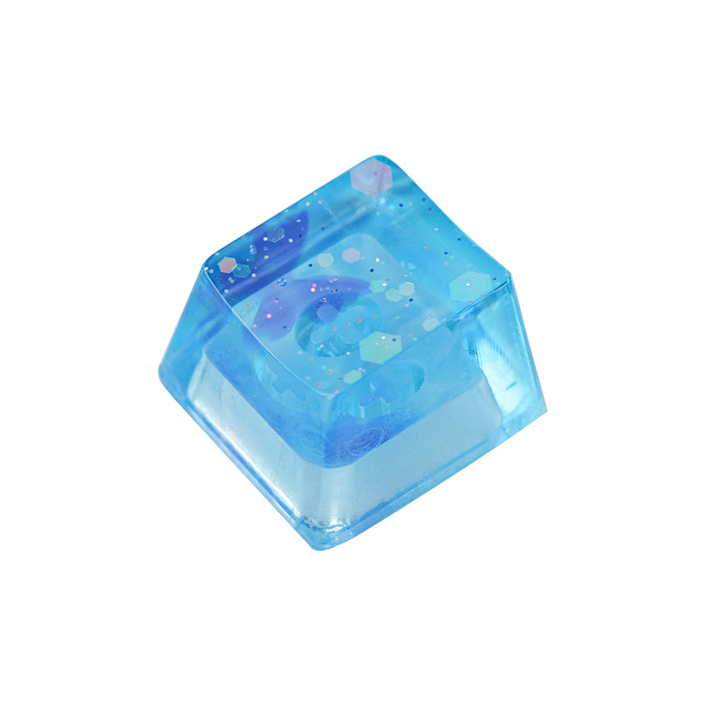 Artisan Keycaps - Handmade Resin Transparent Butterfly Keycap Single for Mechanical Keyboard