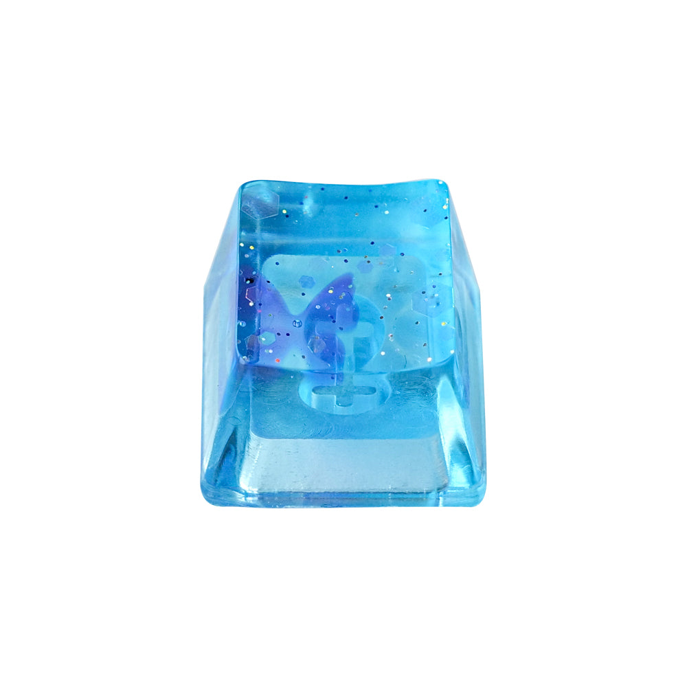 Artisan Keycaps - Handmade Resin Transparent Butterfly Keycap Single for Mechanical Keyboard