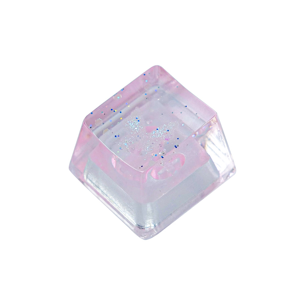 Artisan Keycaps - Handmade Resin Transparent Butterfly Keycap Single for Mechanical Keyboard