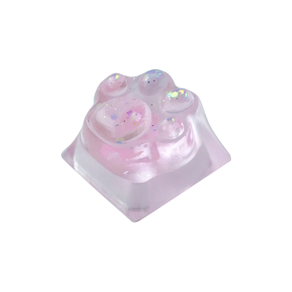 Artisan Keycaps - Handmade Resin Transparent Cat Caw Keycap Single for Mechanical Keyboard-Product 1