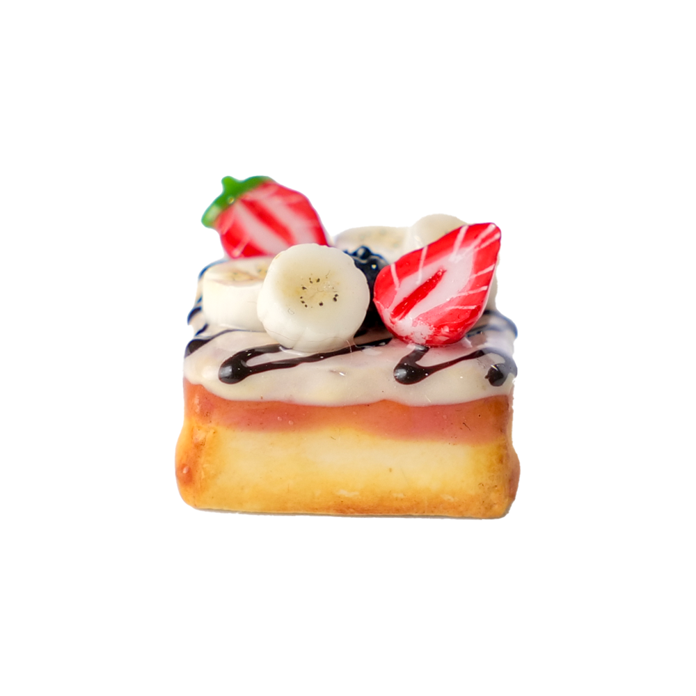 Handmade Resin Fruit Toast Keycap-Single-2