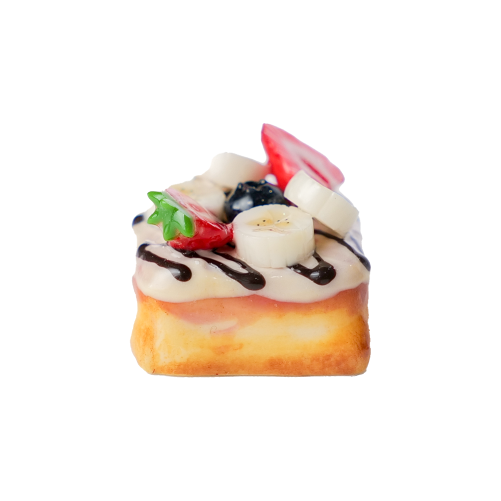 Handmade Resin Fruit Toast Keycap-Single-3