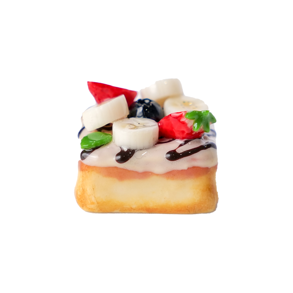 Handmade Resin Fruit Toast Keycap-Single-5