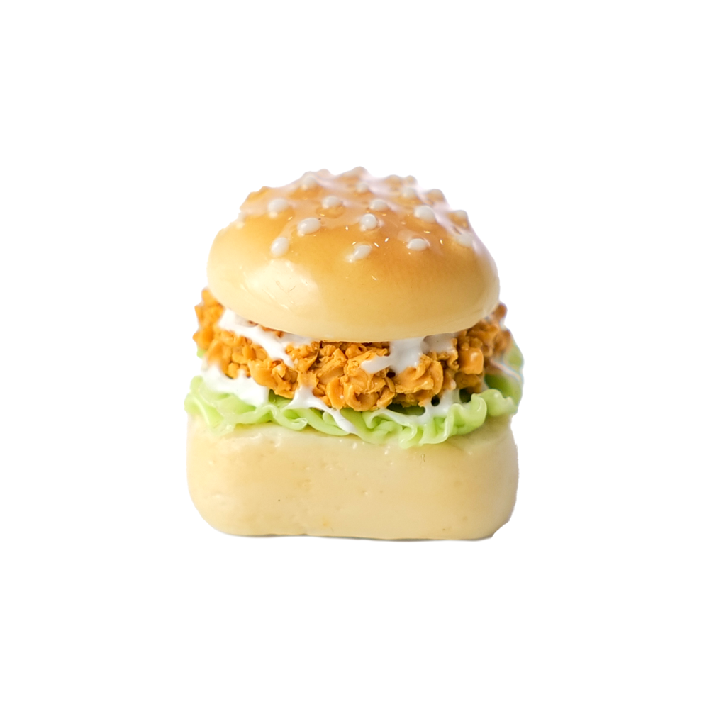 Artisan Keycaps - Handmade Resin Hamburger Keycap Single for Mechanical Keyboard