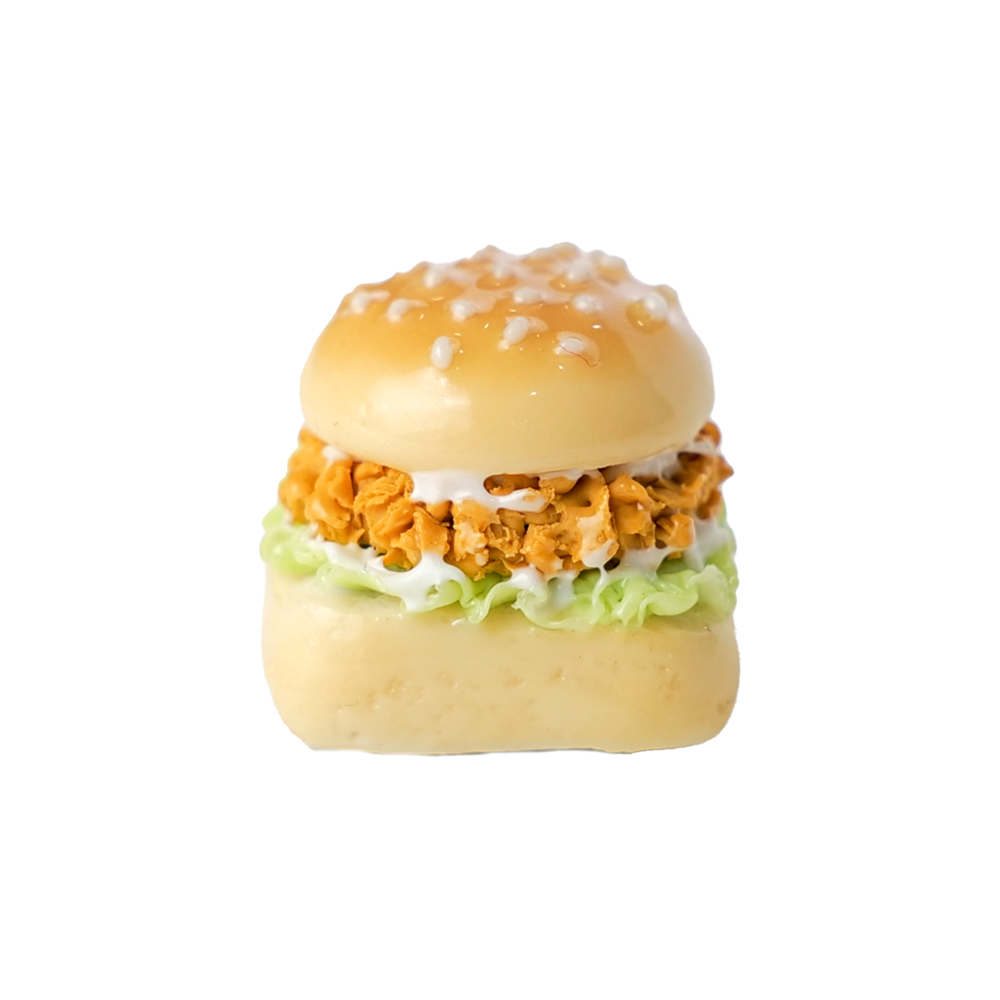 Artisan Keycaps - Handmade Resin Hamburger Keycap Single for Mechanical Keyboard