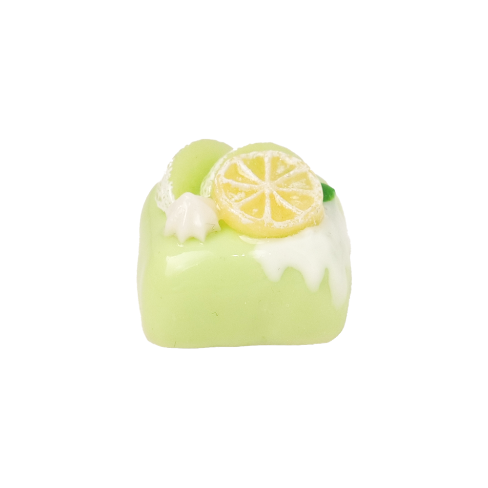 Artisan Keycaps - Handmade Resin Lemon Cake Keycap Single for Mechanical Keyboard