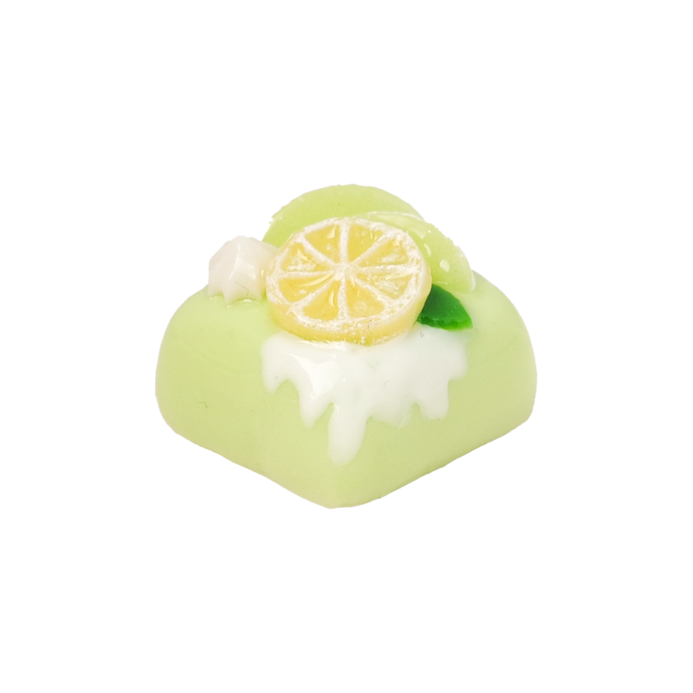 Artisan Keycaps - Handmade Resin Lemon Cake Keycap Single for Mechanical Keyboard