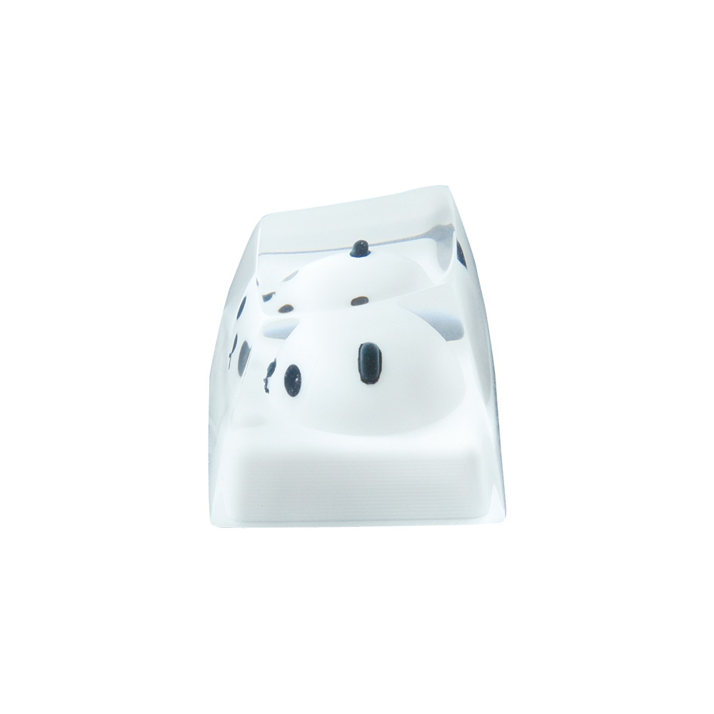 HandmadeWhiteResinCutePandaKeycap-Single-product-3